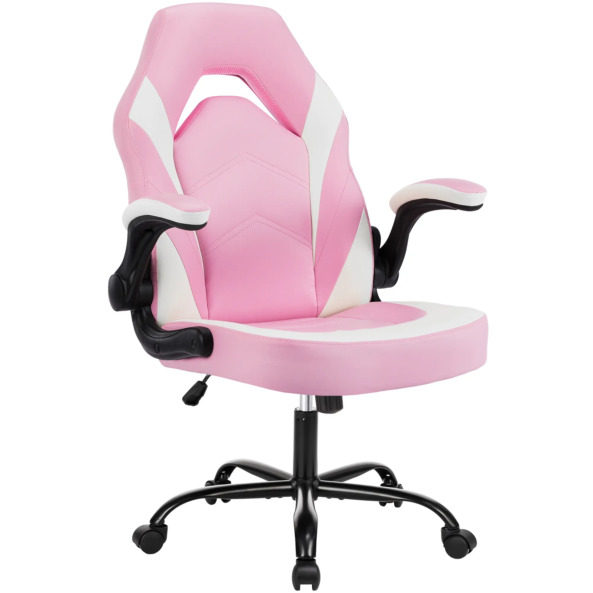 Flip-up Armrest- Pink+White no Footrest 