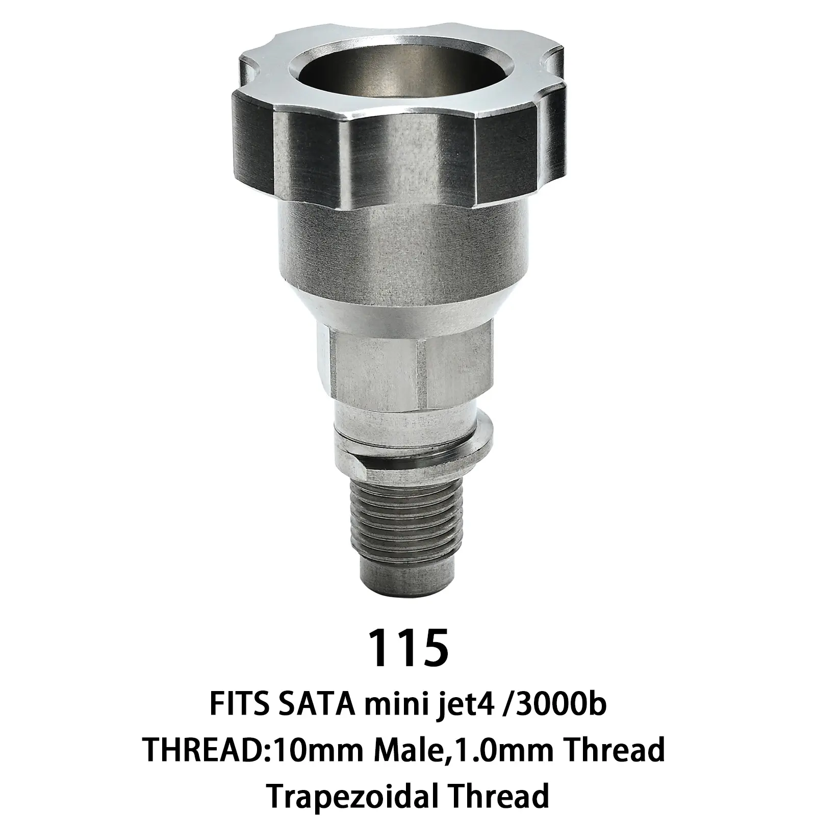 【115】10mm Male,1.0mm Thread Trapezoidal Thread