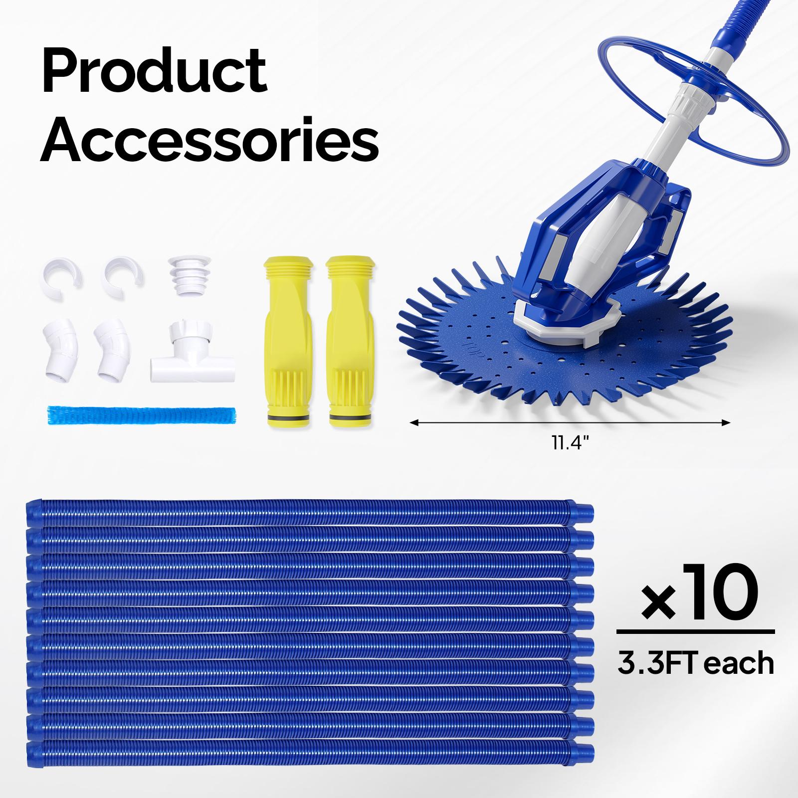 Automatic swimming pool cleaning machine - 08 high-end model - 10× durable hose cover - without electricity