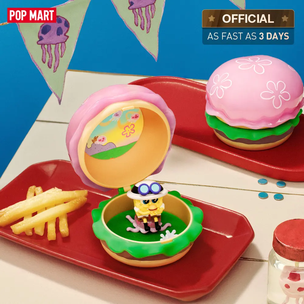 POP MART SpongeBob: Krabby Patty Bestsellers Series Figures Blind Box