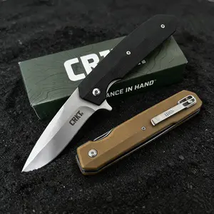 CR 6920 D2 Steel Pocket Folding Knife - G10 Non-Slip Handle,Reliable EDC for Cooking,Camping,Hiking, Travel,Everday Carry, perfect Gifts
