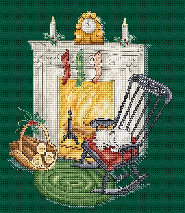 Resting by the Chimney Counted Cross Stitch Kit by Letistitch L8224