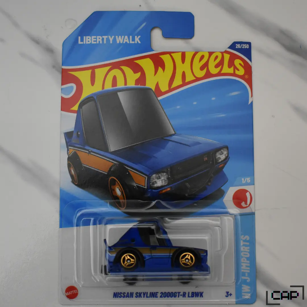 Nissan Skyline 2000GT-R LBWK Blue Tooned Hot Wheels Collectible