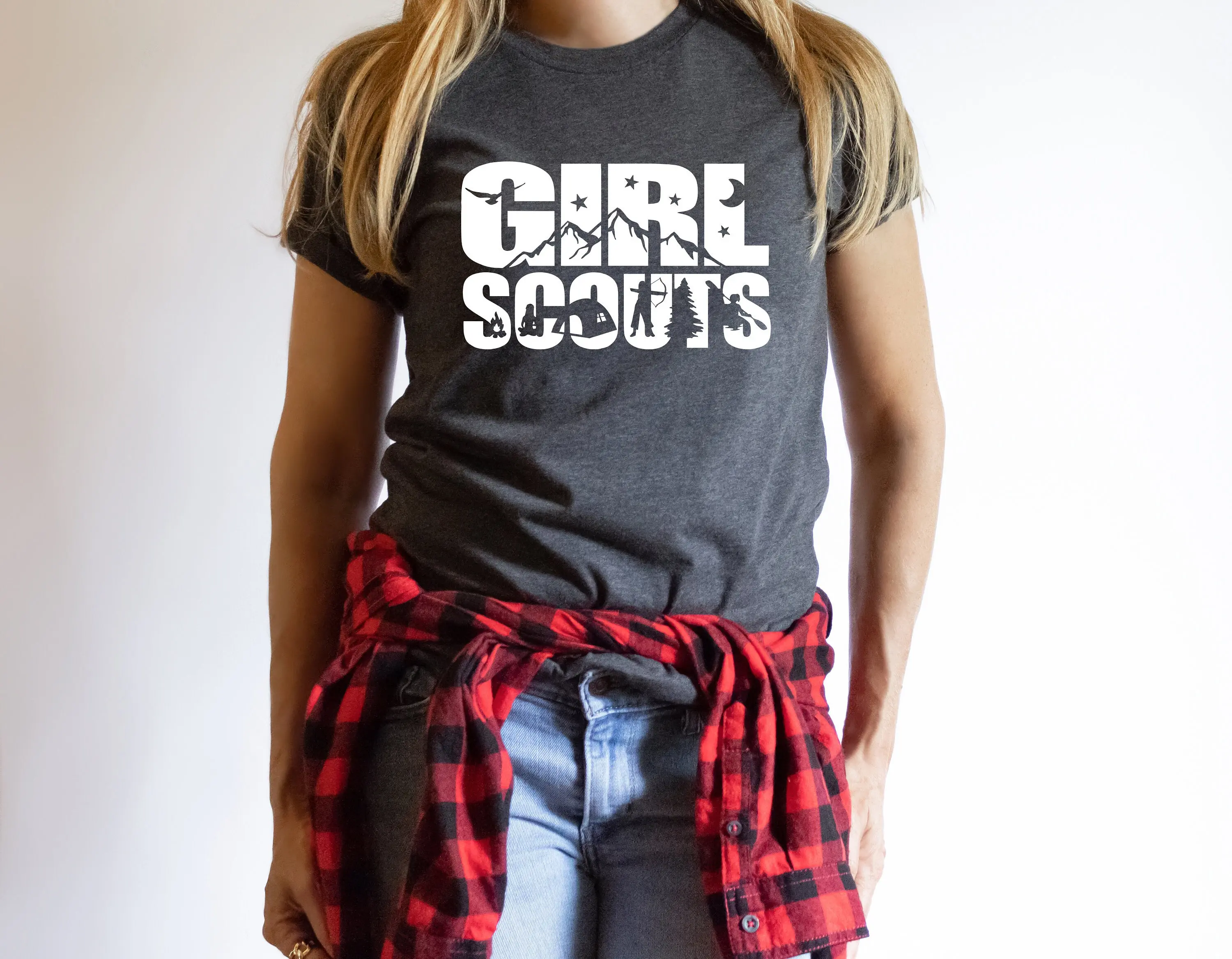 Girl Scouts Shirt Girl Scout Life T-shirt Scout Leader Tee Camping Rcaerback Shirt Funny Camping Shirt Scout Life Tee For Bestfriends TK62GN