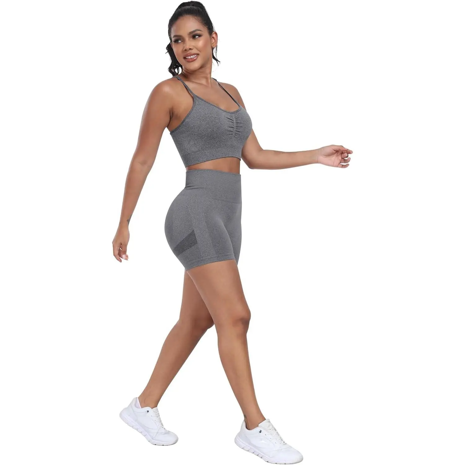 Women's High Waisted Seamless Workout Gym Biker Shorts - Butt Lifting Sports Running Shorts Sets, Breathable Stretchy Comfortable for Yoga Fitness Exercise Activewear Women's High Waisted Seamless Workout Gym Biker Shorts - Butt Lifting Sports Running Shorts Sets, Breathable Stretchy Comfortable for Yoga Fitness Exercise Activewear