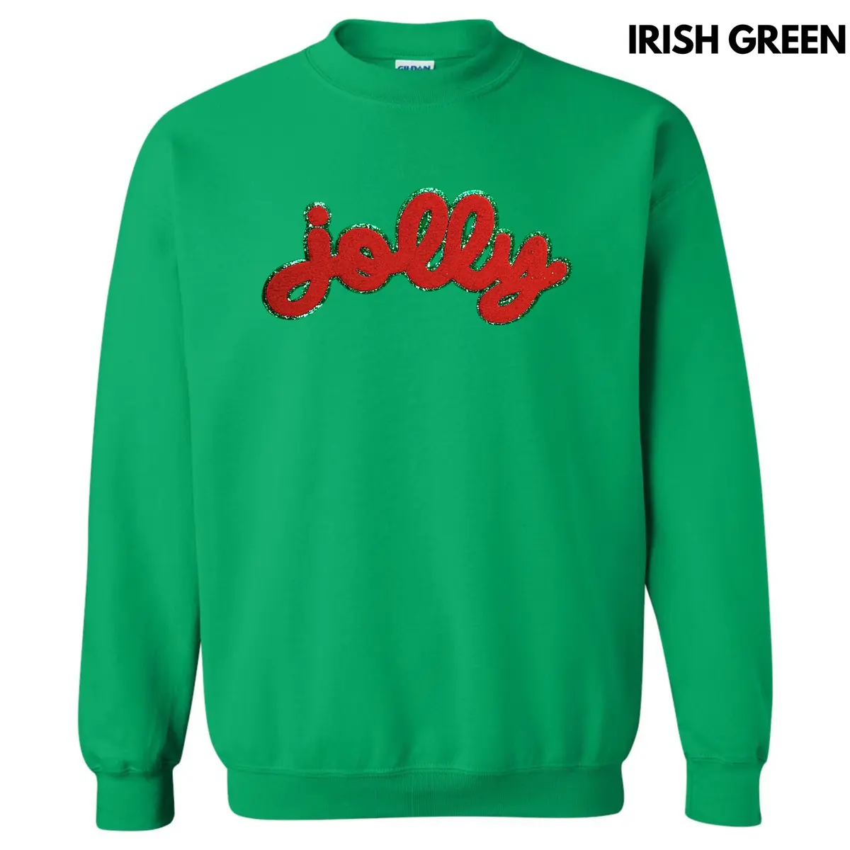 Red Jolly Chenille Patch Sweatshirt