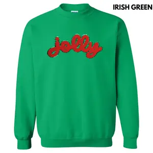 Red Jolly Chenille Patch Sweatshirt