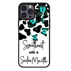 Cow Print Butterfly Phone Case - TPU Protection Cover with Shockproof Features, Lightweight Design & Unique Cow Print Pattern