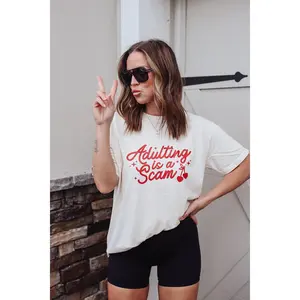 Adulting is a Scam Short Sleeve Tee