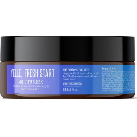 YELLE Fresh Start Blemish Away Mask 108.3 ml - Moisturizing Formula with Aloe Vera for Smooth Skin and Blemish Elimination with Willow Bark Extract for Spot Treatment