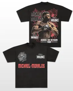 Michael Morales Tee, Ufc Merch, Vintage Fight, Teedistressed Graphic and Heavy Cotton, Y2k Style, Gifts for All, for Fans, Trending Us Streetwear, Viral on Tiktok
