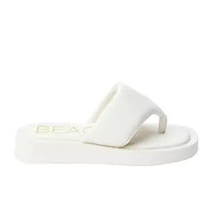 BEACH by Matisse Womens Izzie Platform Flip Flops Casual Sandals Casual Low Heel 1-2" - White