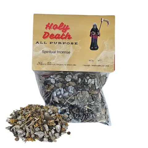 Santa Muerte All Purpose Gum Resin Blend Incense - Home Fragrance for Protection, Cleansing, Auspicious Blessings in Any Room