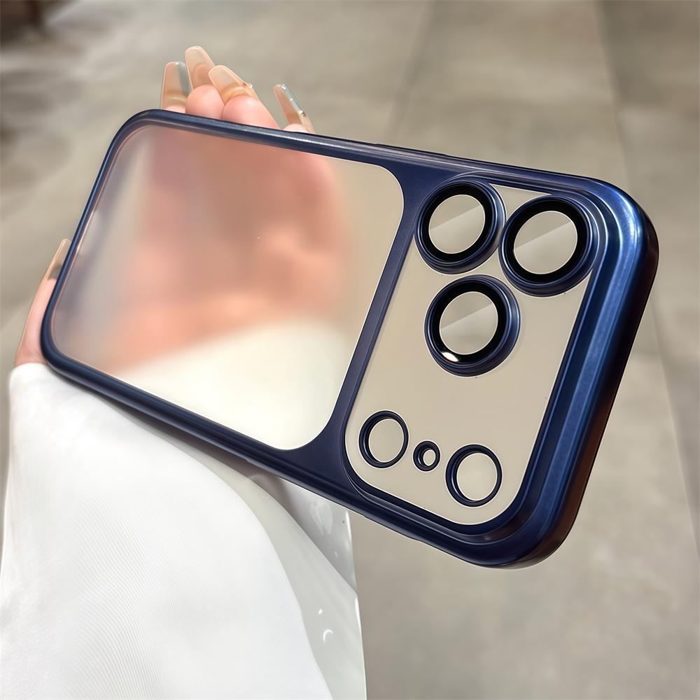 High Quality Electroplated Frosted PC Phone Case for iPhone 17 Pro Max Air Anti-Drop Lens Protection Hard Case Protective Cover with Stylish Frosted Finish