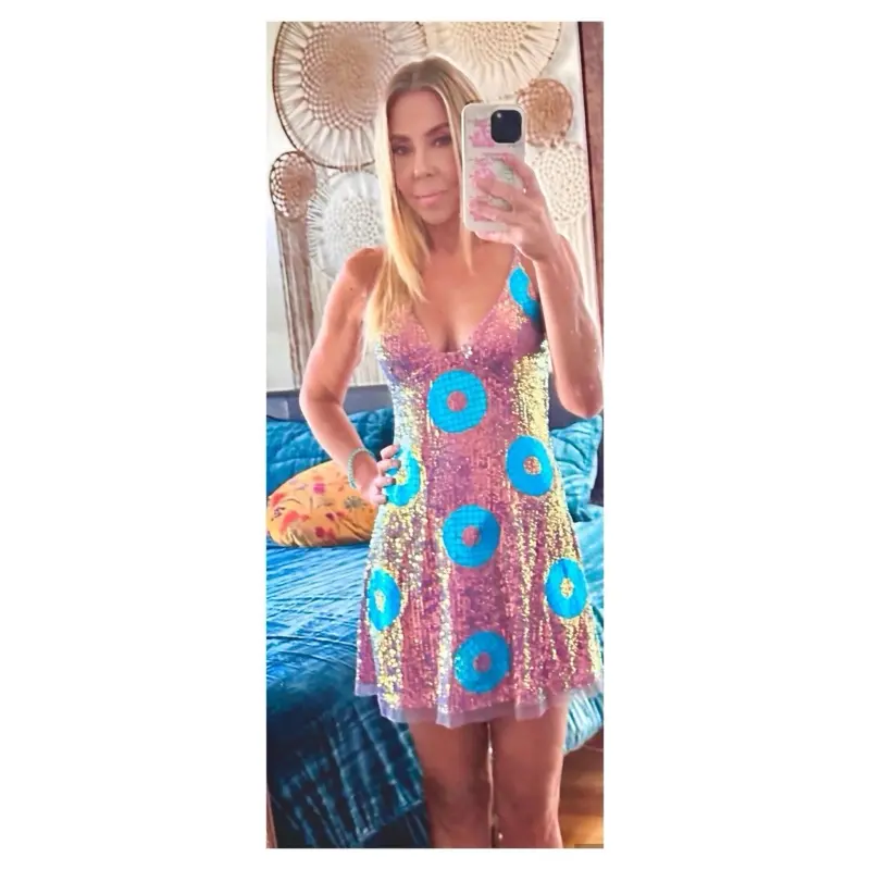 open lace back dress Donut Sprinkle Birthday Girl Twirl Dress main image 0