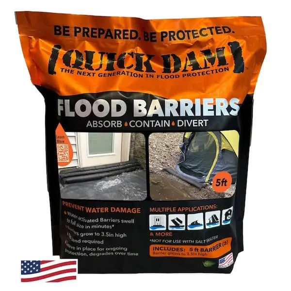 Water Activated 5 ft. Flood Barrier (2-Pack)