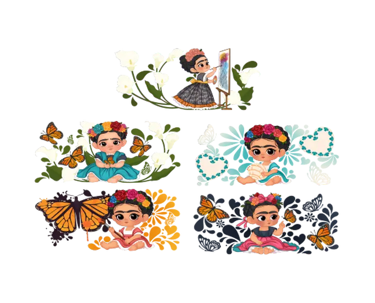 Baby Frida UV DTF sticker Bundle