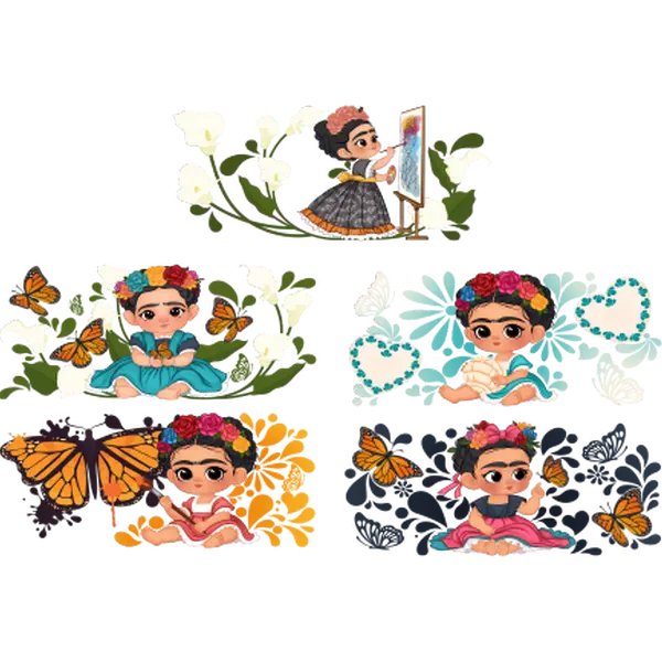 Baby Frida UV DTF sticker Bundle