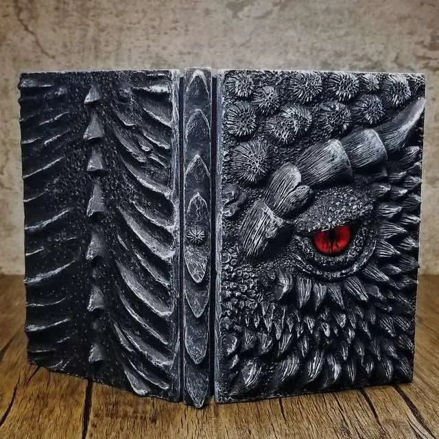 Eye of the Black Dragon Notebook | Handmade Notebook for TTRPG, Sketchbook, Diary