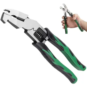 Upgraded 10-in-1 Heavy Duty Wire Stripper with Voltage Tester, Multi-Function Pliers for Wire Stripping, Cutting, Crimping, Electrical Testing, and Repair Tools for Electricians & Workshops