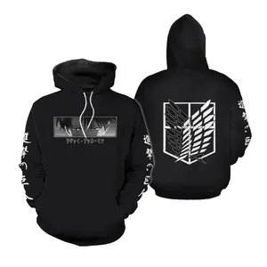 AO Titan Hoodie, Anime Levi Ackerman Anime 3D Hoodie Family Holiday Trip Shirt