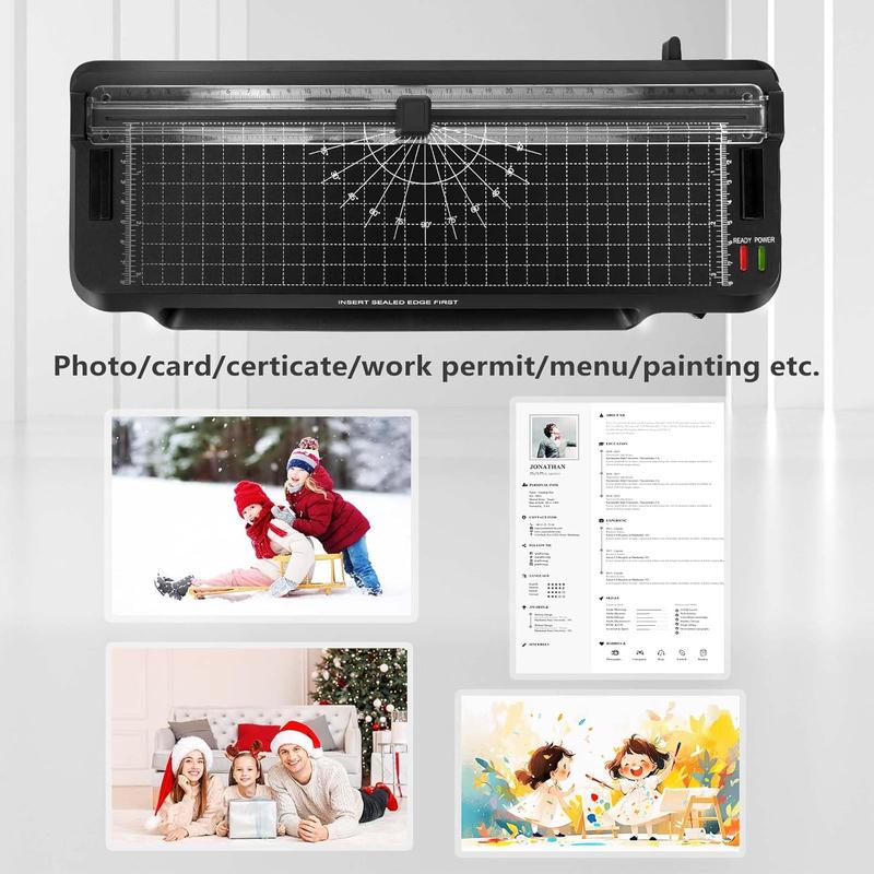 2-in-1 Portable Laminator, Efficient Quiet A4 Thermal Laminator Machine , A4 Laminator With Professional Cold & Hot System, Suitable For Home, Office, School, Business Use , Ideal Gift For Mother, Family And Friends