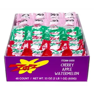 ZOTZ Strings: Cherry, Apple, Watermelon, 48 assorted 4-piece strings (00500)