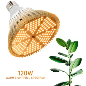 120W LED Grow Light Bulb for Indoor Plants, Full Spectrum 180 LEDs Grow Light Bulbs E27 Base 160 Degree Plant Grow Lamps for Flower Seed Starting Growing Greenhouse Plant
