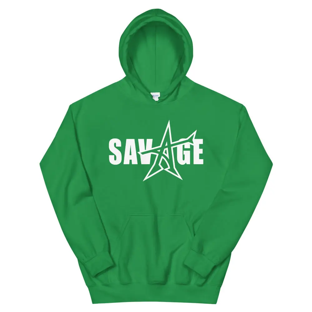"SAVAGE" Hoodie (white print)