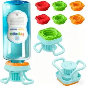 Bottle Emptying Caps - Comes with Adapters for Any Screw Cap Size,Upside Down Lotion & Shampoo Bottle Tops, Zero Waste Bathroom Accessories To Get Every Last Drop Of Shampoos, Lotions & Body Wash