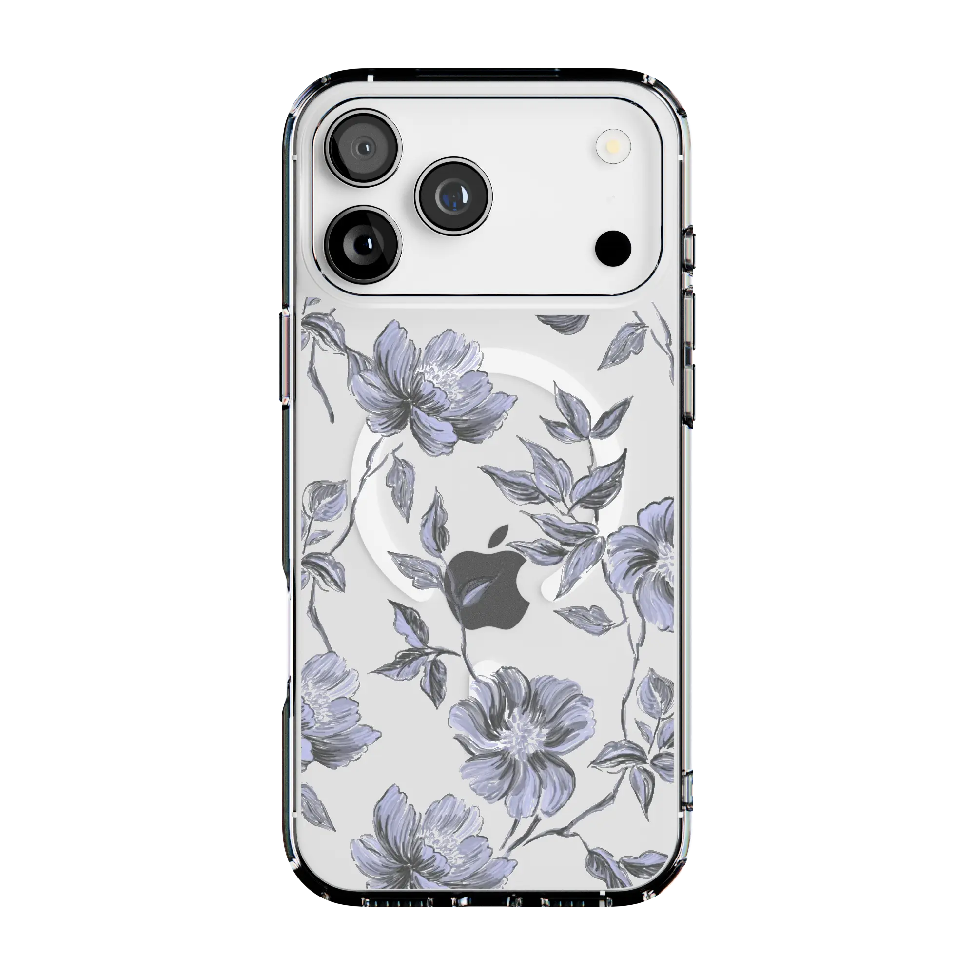 Casely Ink & Iris | Vintage Floral Clear MagSafe Case Casely Ink & Iris | Vintage Floral Clear MagSafe Case