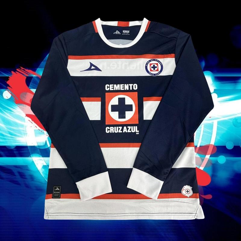 24 25 Mexico Ligamx League Cruz Azul Away Long Sleeve Goalkeeper Soccer Jersey Fans Version