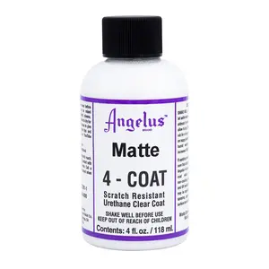 Angelus Matte 4-Coat, Scratch Resistant Urethane Clear Coat, Clear Coat, Top Coat, Matte Angelus Matte 4-Coat, Scratch Resistant Urethane Clear Coat, Clear Coat, Top Coat, Matte