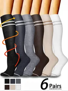 Unisex's Compression Socks, Sports Socks for Running, Nurses, Pregnant Women, Sports Socks for Improving Blood Circulation, Breathable Compression Socks