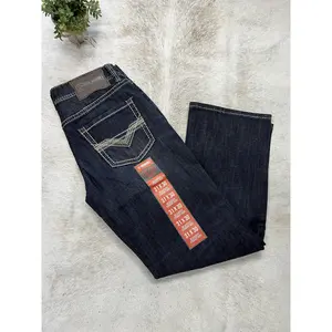 Rock & Roll Denim Dark Wash Vintage Two Tone DB Straight Jeans