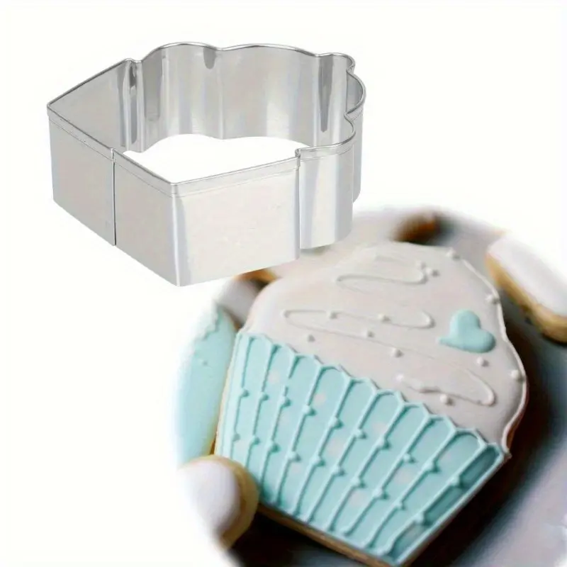 Cupcake-Shaped Cookie Cutter - Perfect for Baking, Fondant & Chocolate Decorations