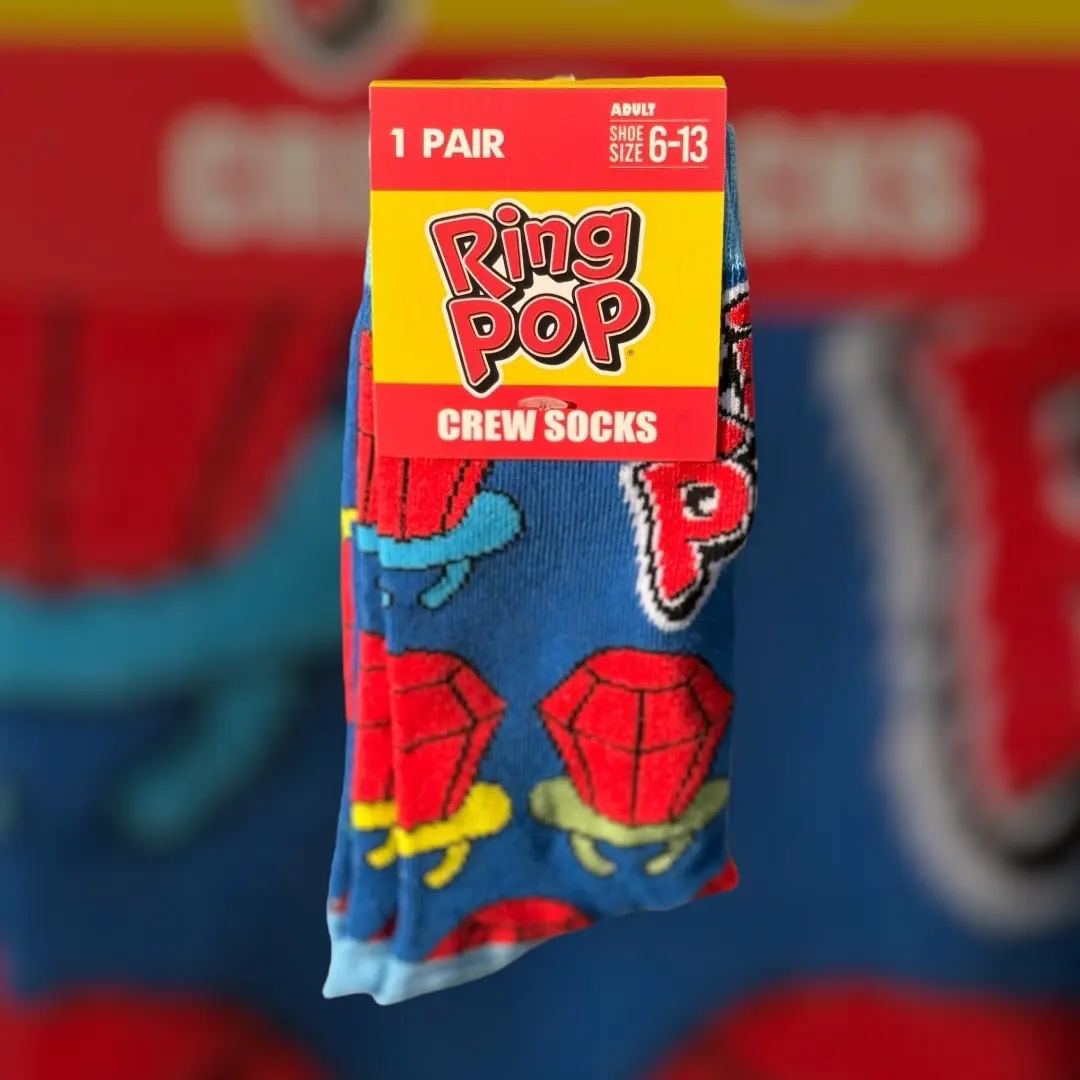 Ring Pop Candy Print Crew Socks