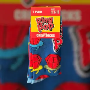 Ring Pop Candy Print Crew Socks