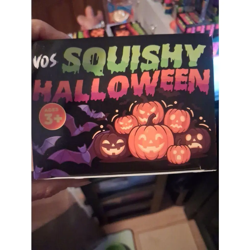 Squishy Halloween Ghost Bat Pumpkin Toy for Ages 3+ - Fun and Safe for Kids