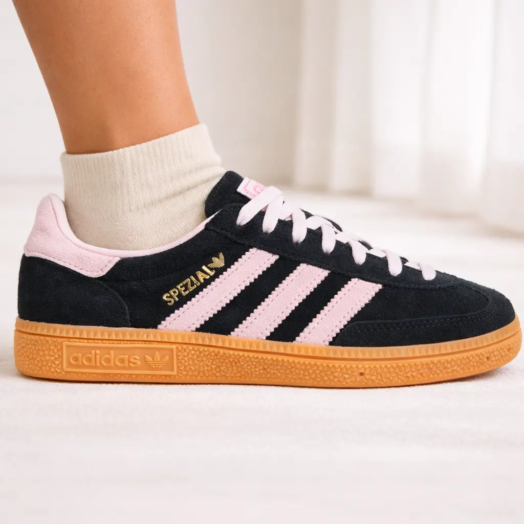 Adidas Originals Women's Black/Pink Handball Spezial Sneakers, IE5897 -  TikTok Shop