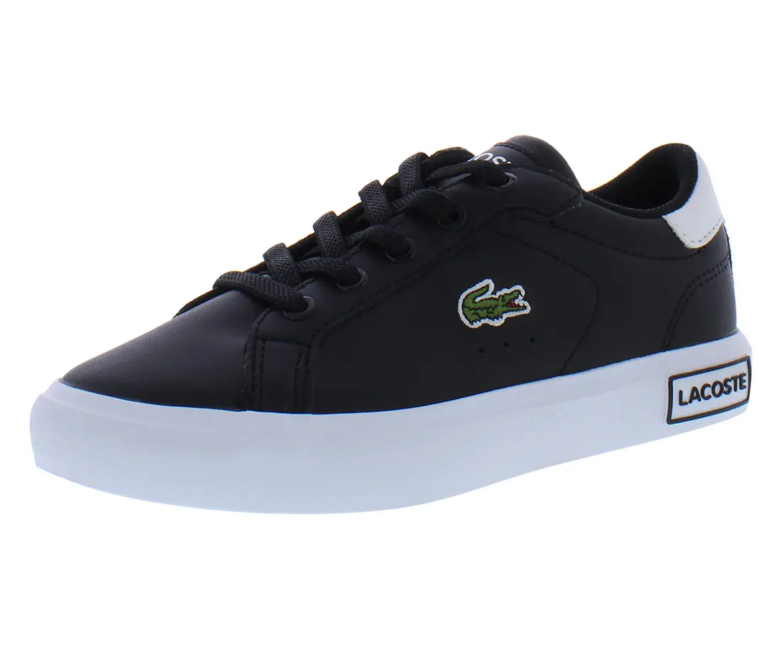 Lacoste Powercourt PS Boys Shoes, Sports Shoes, Closed, Daily Street Shoes, Casual Walking Trainers