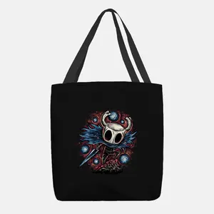 Hero Of The Hollow TOTE BAG - Hollow Knight  Art Tote,  Fantasy Gaming Tote Bag, Anime Style Canvas Shoulder Bag, Eco Friendly Shopping Tote