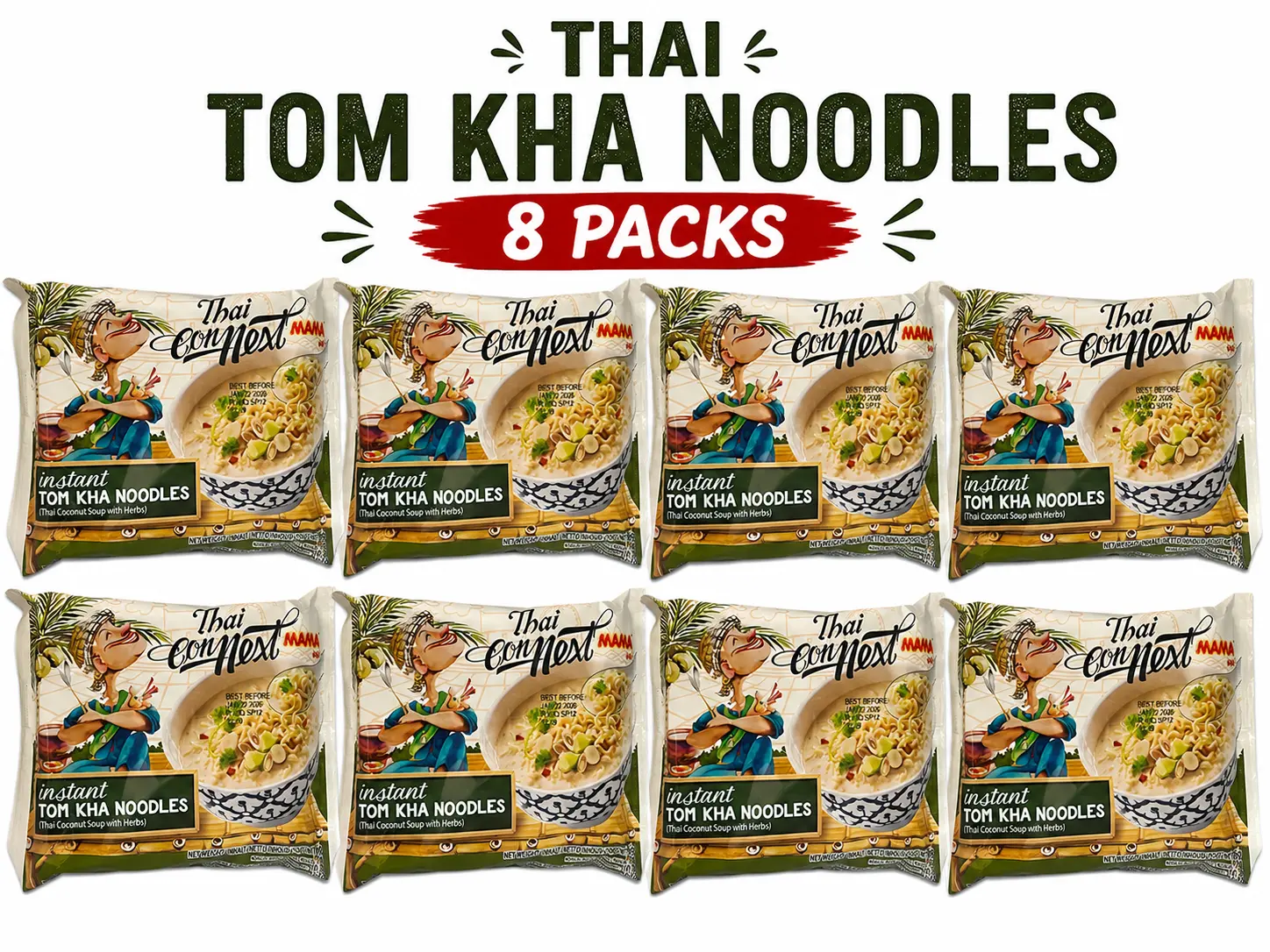 Mama Thai Connext Instant Tom Kha Noodles 8 packs