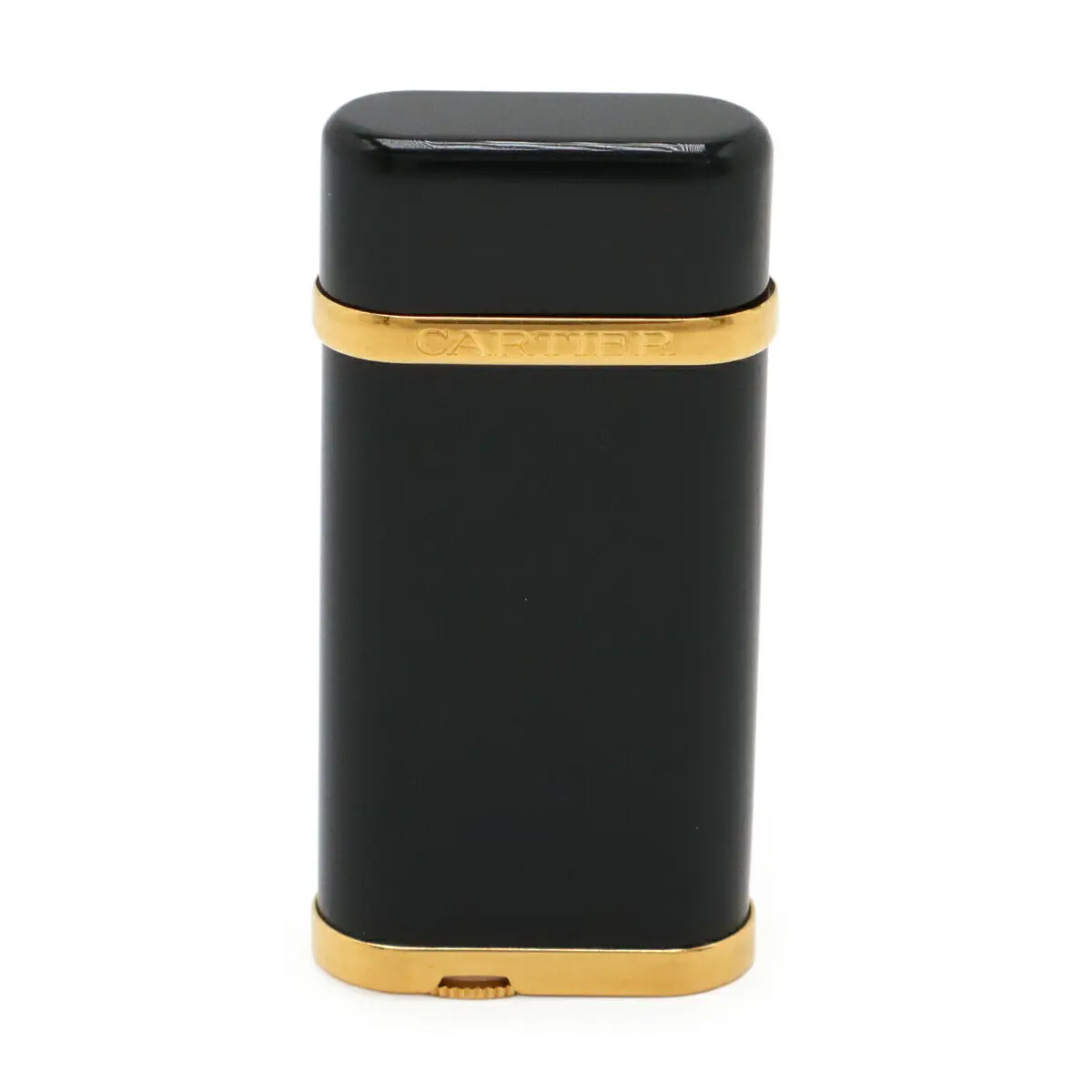 Pre-owned Cartier Brass Small Leather Goods Lighter