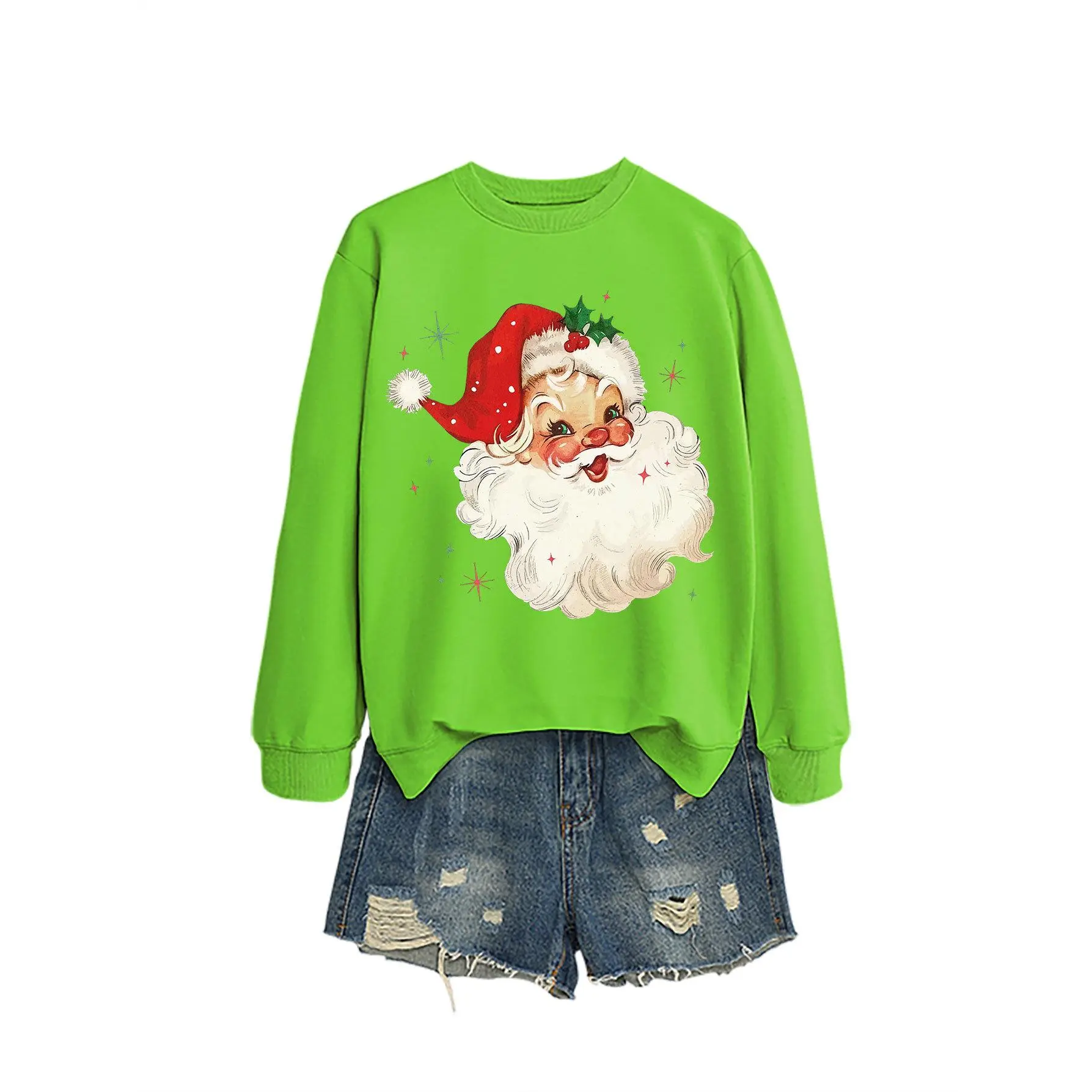 Fluorescent green hoodie (color image)