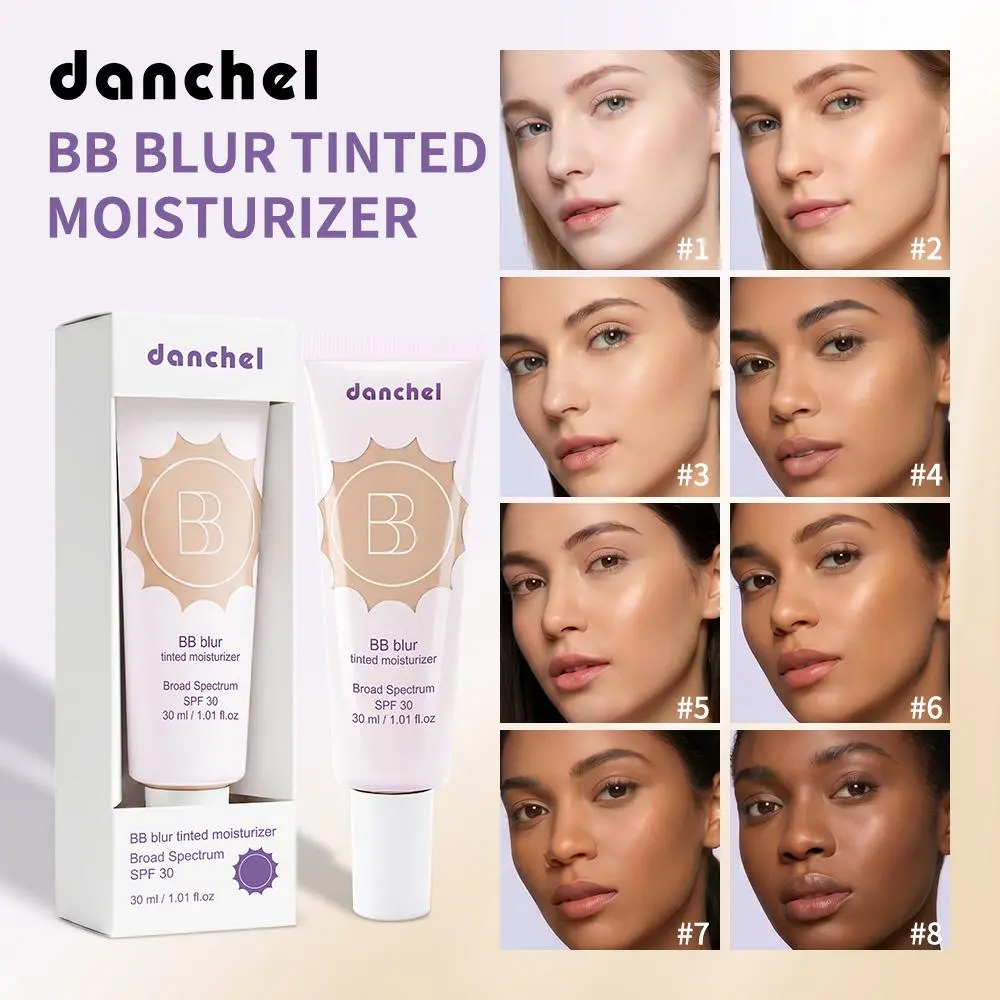  BB Blur Tinted Moisturizer 12h Natural Matte Finish  Medium Coverage SPF30 Sun Protection Evens Skin Texture Blurring Cream