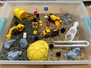 Construction Sensory Bin, Classic Novelty Stress Relief Toy for Kids