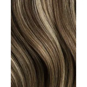 14" Ash Brown Highlights Hair Topper & 16” Halo® Bundle (205g)