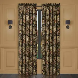 Stefania Black Window Panel Pair (Set of 2) - Final Sale