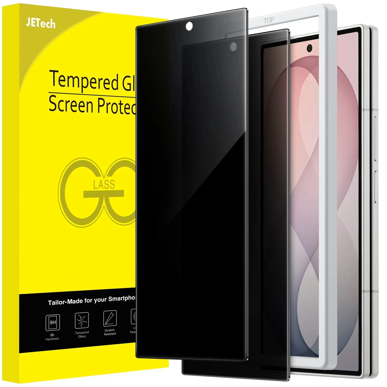 JETech Front Privacy Screen Protector for Galaxy Z Fold 8 Ultra Z Fold 7, 2-Pack